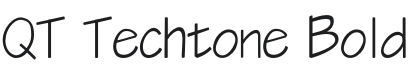 QT Techtone Bold Font Preview