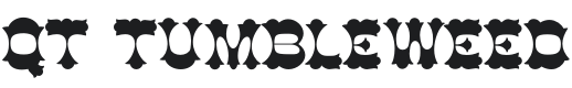 QT Tumbleweed Font Preview