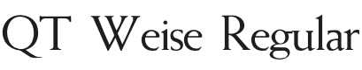 QT Weise Font Preview