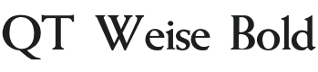 QT Weise Bold Font Preview