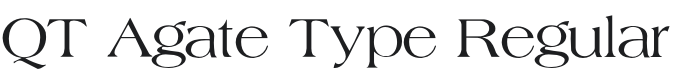 QT Agate Type Font Preview