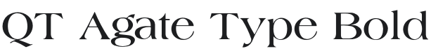 QTAgateType-Bold Font Preview