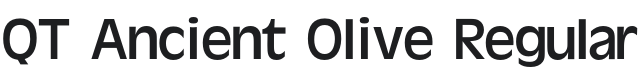 QT Ancient Olive Font Preview