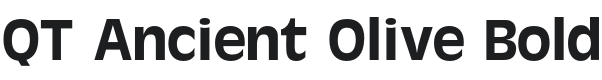 QTAncientOlive-Bold Font Preview