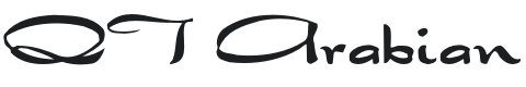 QT Arabian Font Preview