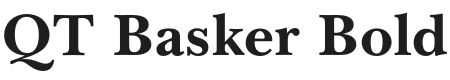 QTBasker-Bold Font Preview