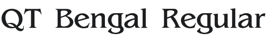 QT Bengal Font Preview