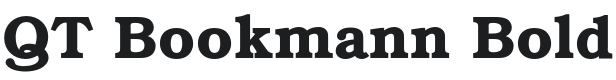 QTBookmann-Bold Font Preview