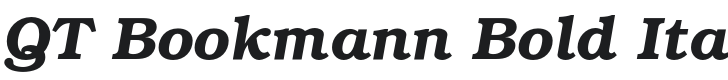 QTBookmann-BoldItalic Font Preview