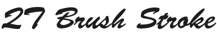 QT Brush Stroke Font Preview