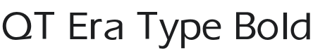 QTEraType-Bold Font Preview