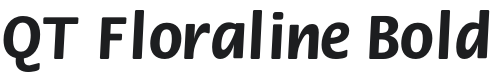 QTFloraline-Bold Font Preview
