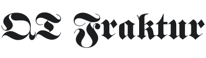 QT Fraktur Font Preview