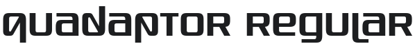 Quadaptor Font Preview