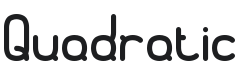 Quadratic Font Preview