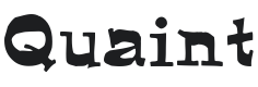 Quaint Font Preview