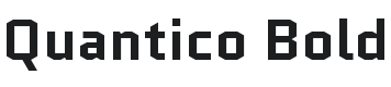 Quantico-Bold Font Preview