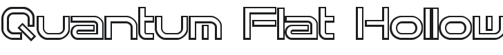Quantum Flat Hollow (BRK) Font Preview