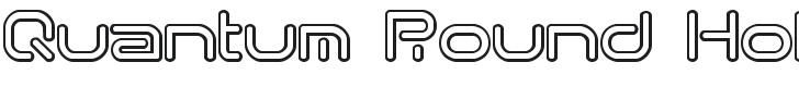 Quantum Round Hollow (BRK) Font Preview