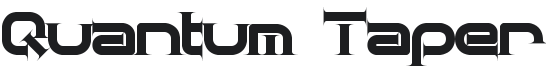 Quantum Taper (BRK) Font Preview
