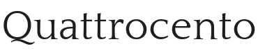 Quattrocento Font Preview