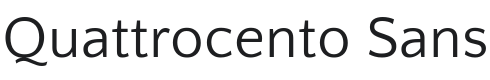 Quattrocento Sans Font Preview