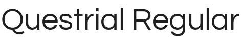Questrial Font Preview