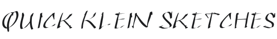 Quick Klein Sketches Font Preview