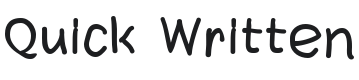 Quick Written Font Preview