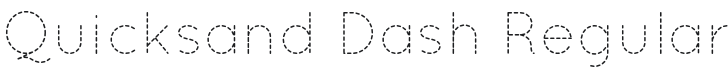 Quicksand Dash Regular Font Preview