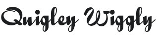Quigley Wiggly Font Preview