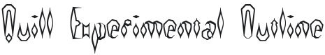 Quill Experimental O -BRK- Font Preview