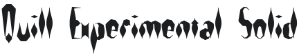 Quill Experimental Font Preview