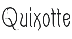 Quixotte Font Preview
