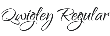 Qwigley Font Preview
