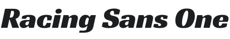 Racing Sans One Font Preview