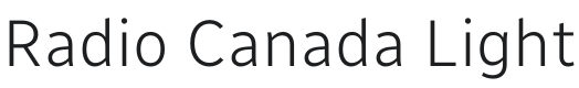 Radio Canada Light Font Preview