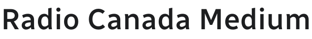 Radio Canada Medium Font Preview