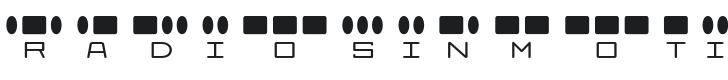 Radios in Motion Font Preview
