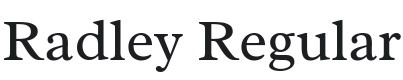 Radley Font Preview