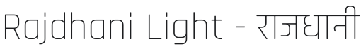 Rajdhani Light Font Preview