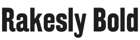 Rakesly Bold Font Preview