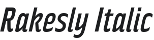 Rakesly Italic Font Preview