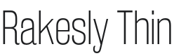 Rakesly Thin Font Preview