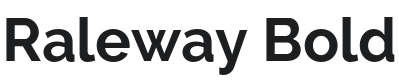 Raleway Bold Font Preview