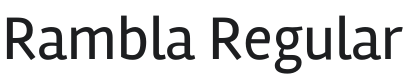 Rambla Font Preview