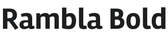 Rambla Bold Font Preview