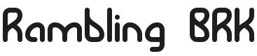 Rambling Font Preview