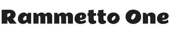 Rammetto One Font Preview