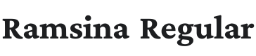 Ramsina Font Preview